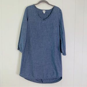 J Crew Chambray Denim Dress S